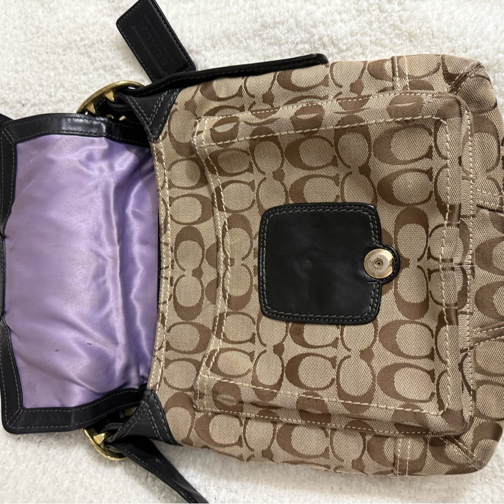 Coach Brown and Black  Legact Bleeker Signature Crossbody Bag - Picture 8 of 15